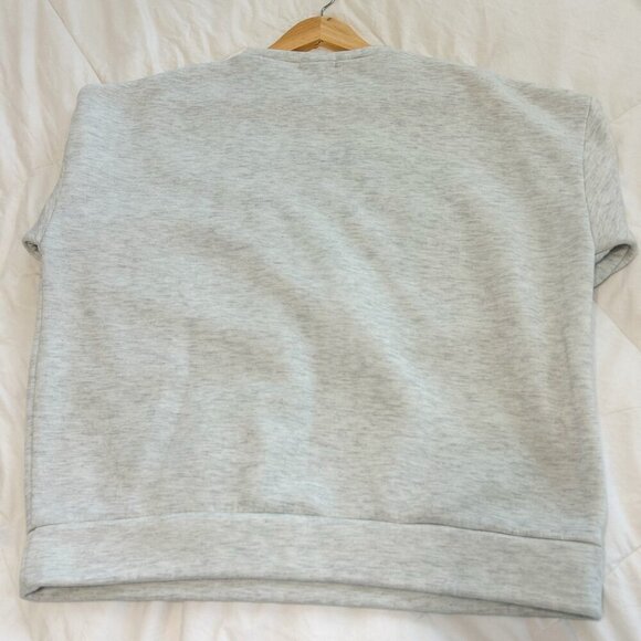 SHEIN Gray Texas Graphic Sweatshirt Women’s Medium USA Flag Pullover Crewneck - Picture 3 of 7